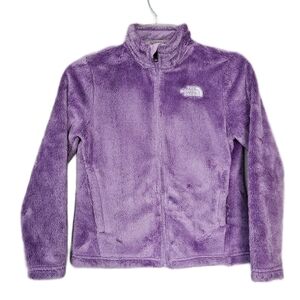 North Face Purple Fleece Jacket Kids Medium